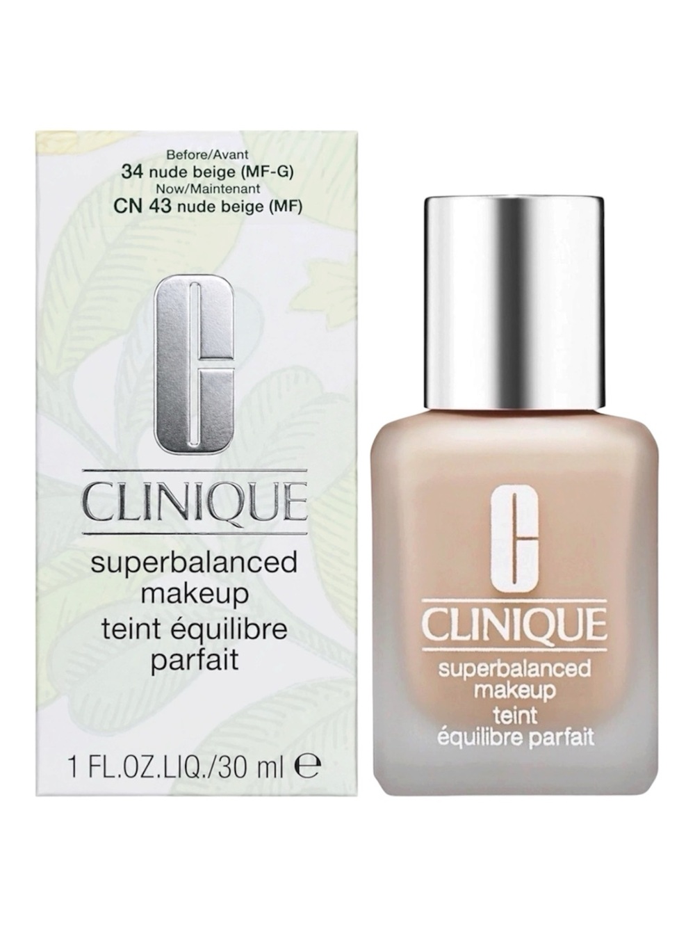 CLINIQUE SUPERBALANCED MAKEUP FOUNDATION IN 34 NUDE BEIGE 30ML - BNIB